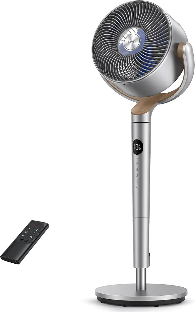 Dreo Fan for bedroom, 120°+120°Omni-directional Oscillating Fan, DC Motor 20 dB Quiet Pedestal ... | Amazon (US)