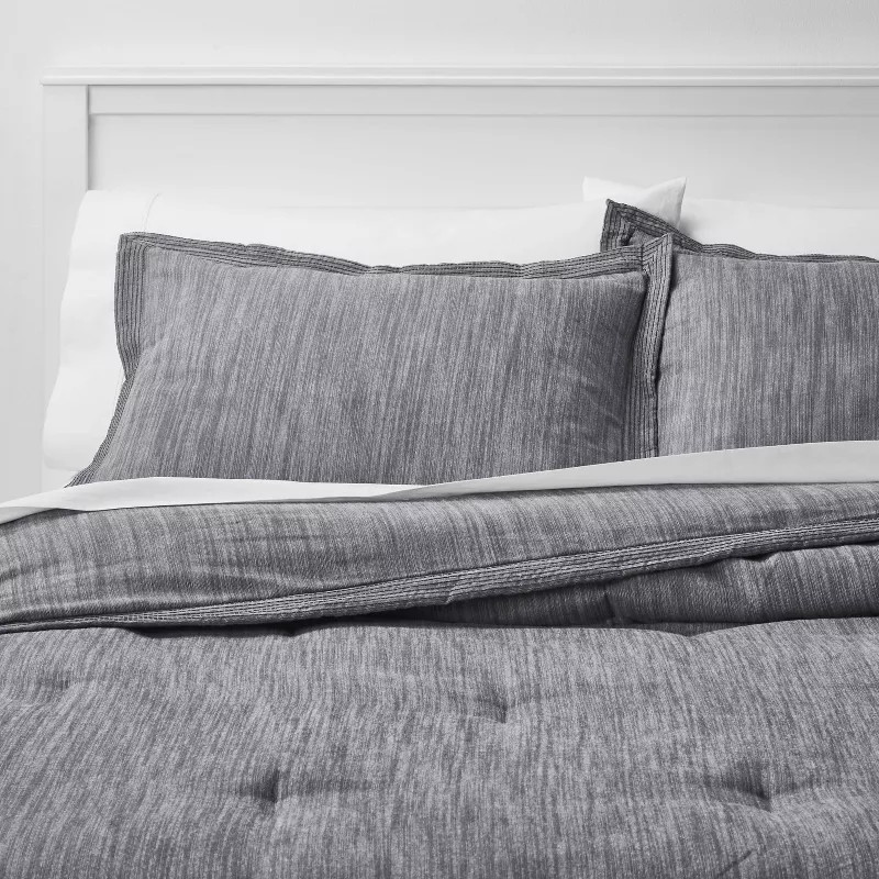 Family-Friendly Comforter & Sham Set Chambray - Threshold™ | Target