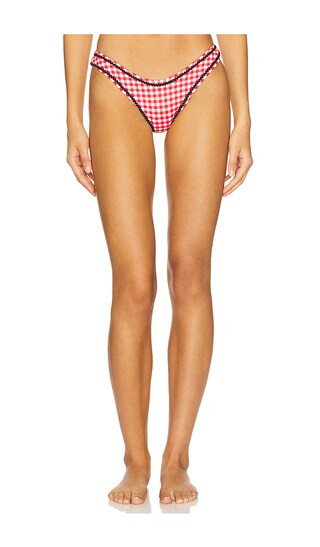 Dove Bikini Bottom in Cherry Picnic | Revolve Clothing (Global)