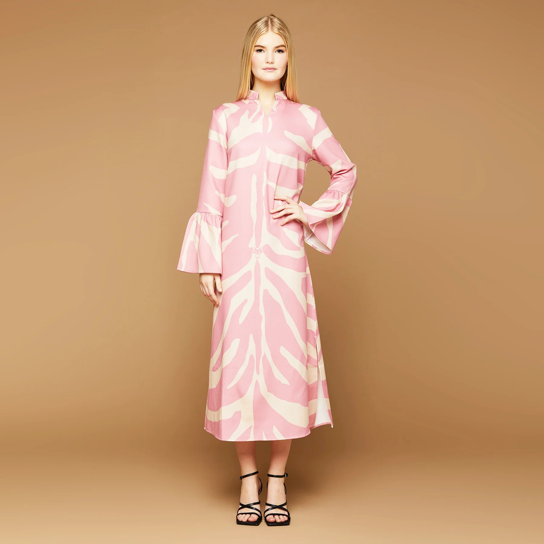 MME. "ZEBRA"  PALM BEACH Dress - ROSE | MME.MINK
