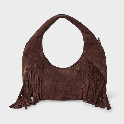 Soft Fringe Crescent Handbag - Universal Thread™ | Target
