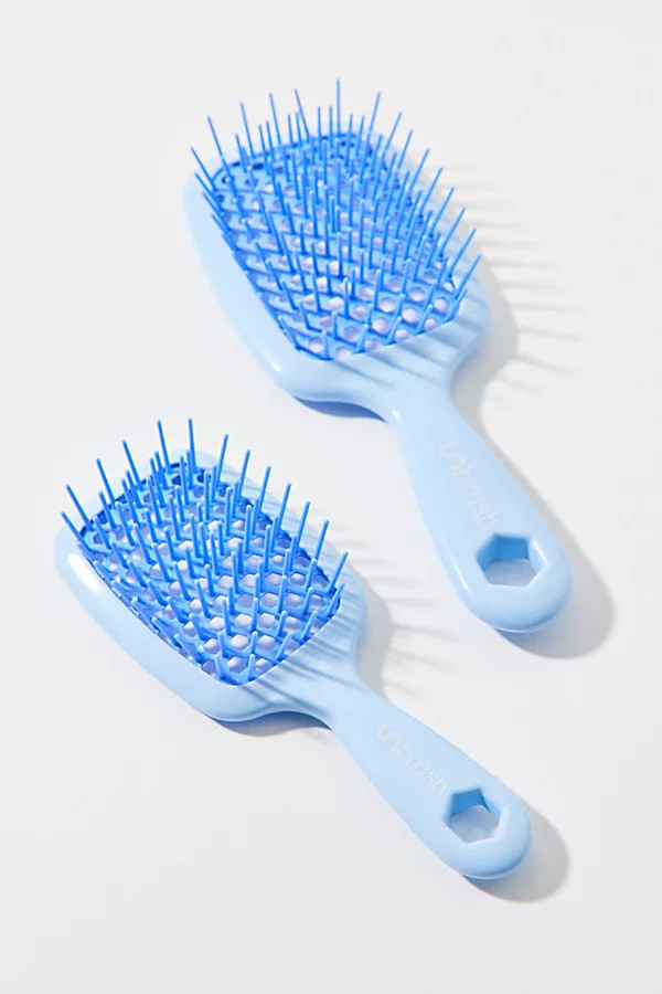 FHI Heat UNbrush Detangling Hairbrush Set in Pastel Periwinkle at Urban Outfitters | Urban Outfitters (US and RoW)