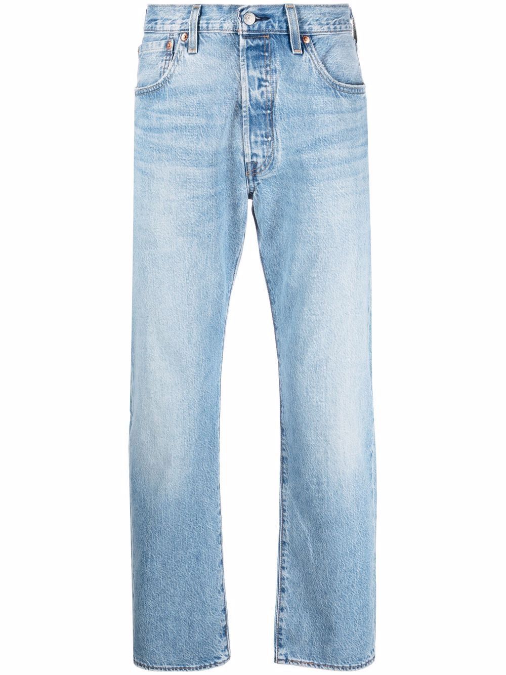 straight-leg light-wash jeans | Farfetch Global