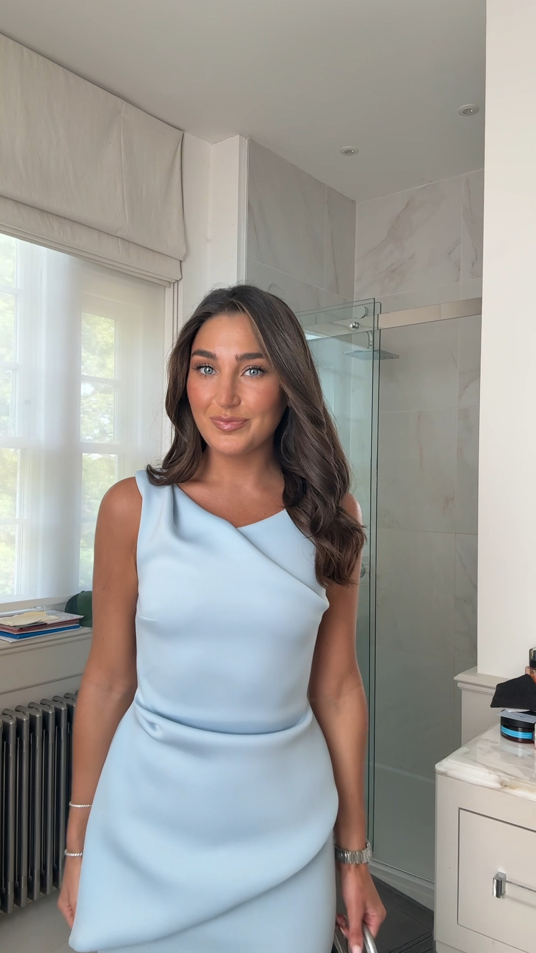what I wore to ascot races 🐎 races outfit, horse racing, royal ascot, ladies day, wedding guest dress, baby blue, midi dress 

#LTKdresses #LTKwedding #LTKuk