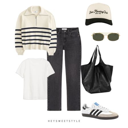 Striped sweater & dark denim 🍸 •// Styling Adidas Samba outfits for the winter 

#LTKfindsunder100 #LTKfindsunder50 #LTKSeasonal