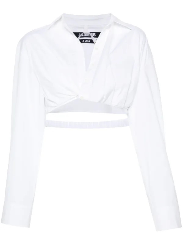 Jacquemus La Chemise Bahia Courte Shirt  | White | FARFETCH ES | Farfetch Global