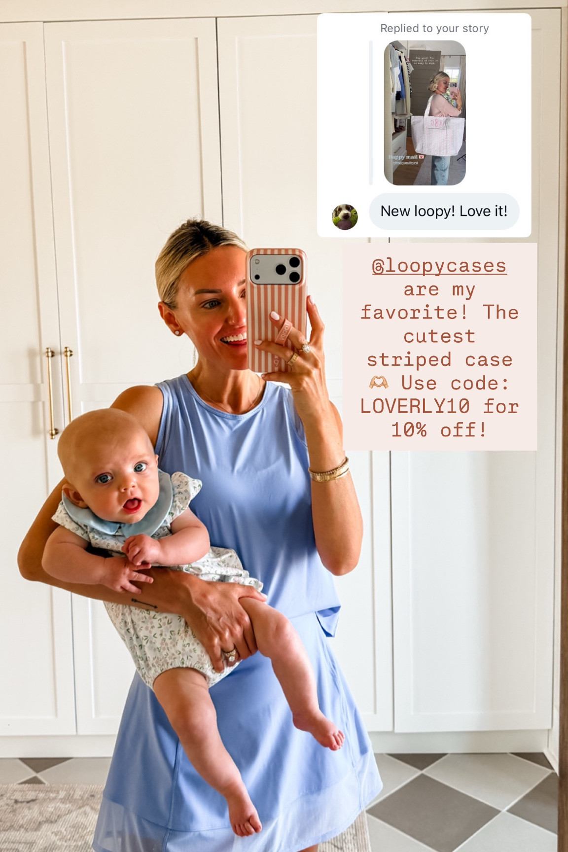 Obsessed with my new loopy case! 😍 It’s perfect for summer! Use code LOVERLY10 for 10% off your order! Also, I’m wearing a S in this set!

Loverly Grey, matching set, active set, activewear, athleisure, phone case, loopy case

#LTKSaleAlert #LTKSeasonal