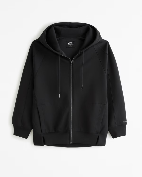 Women's YPB neoKNIT Legging-Friendly Full-Zip Hoodie | Women's Clearance | Abercrombie.com | Abercrombie & Fitch (US)