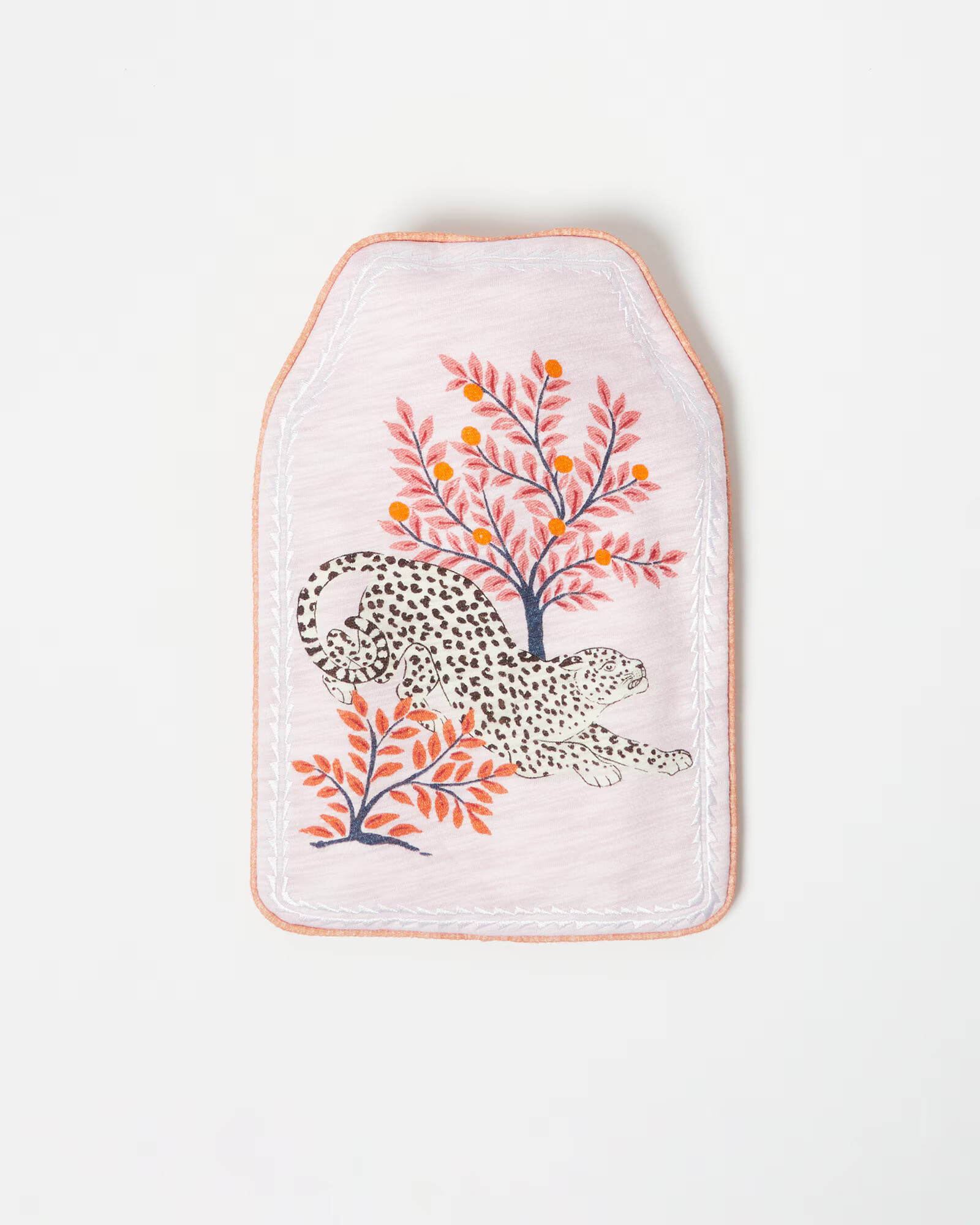 Snow Leopard Pink Hot Water Bottle | Oliver Bonas (Global)