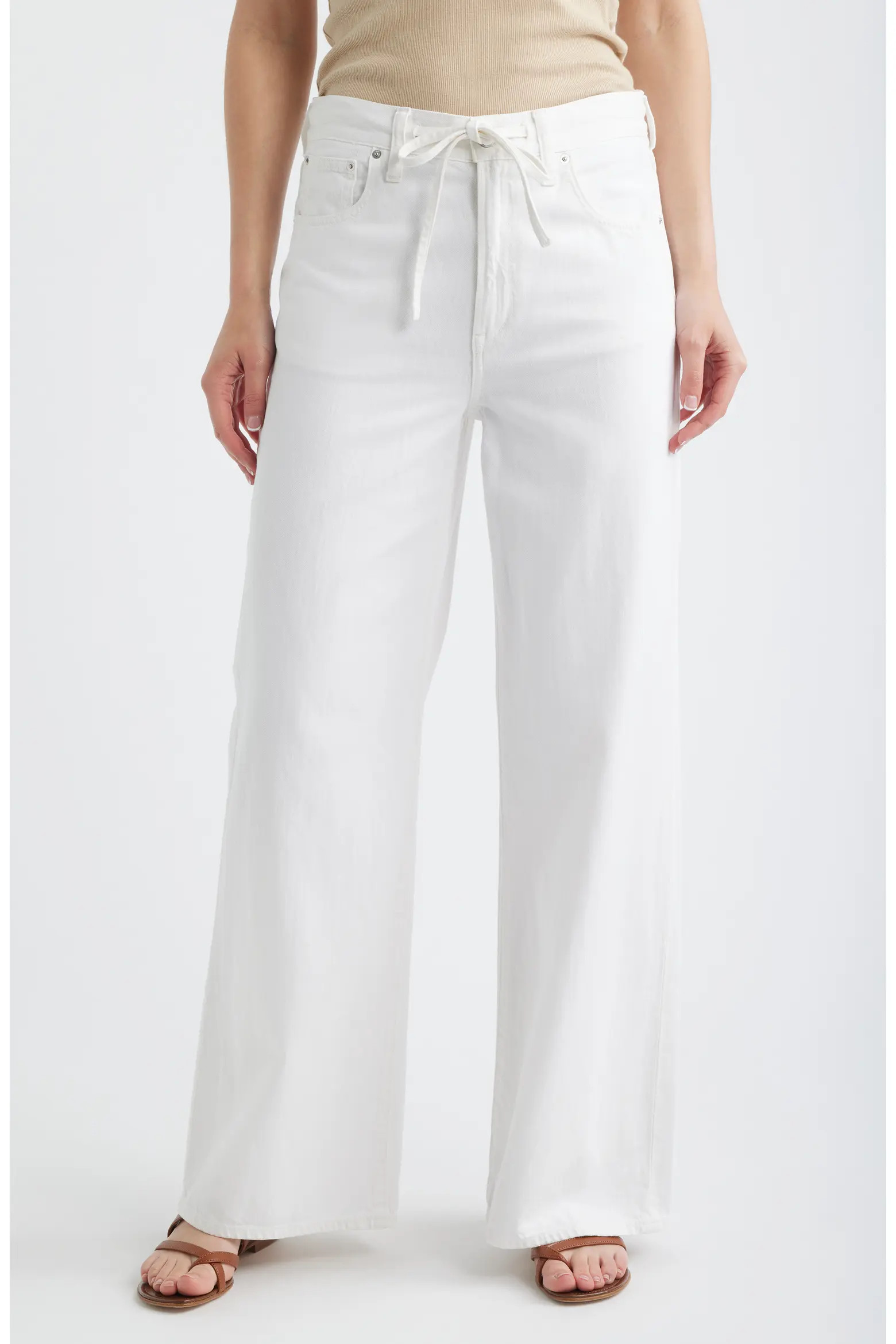 The Ultimate Wide Leg Jeans in Tile White (Women) | Nordstrom | Nordstrom