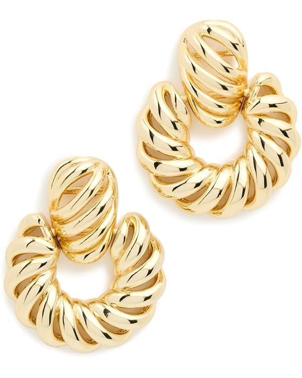 By Adina Eden Women's Solid Rope Drop Stud Earrings | Amazon (US)