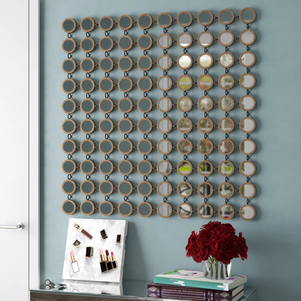Emblyn Metal Round Wall Mirror | Wayfair North America
