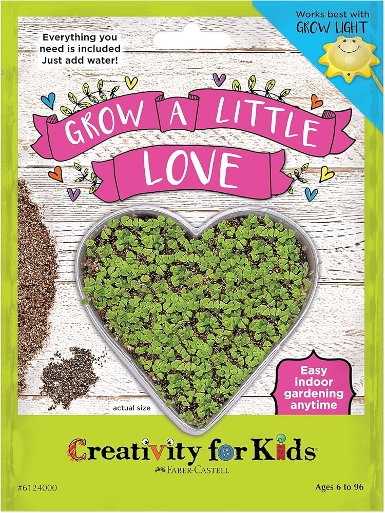 Creativity for Kids GROW a Little Love - Heart Shaped Mini Grow Kit for Kids | Amazon (US)