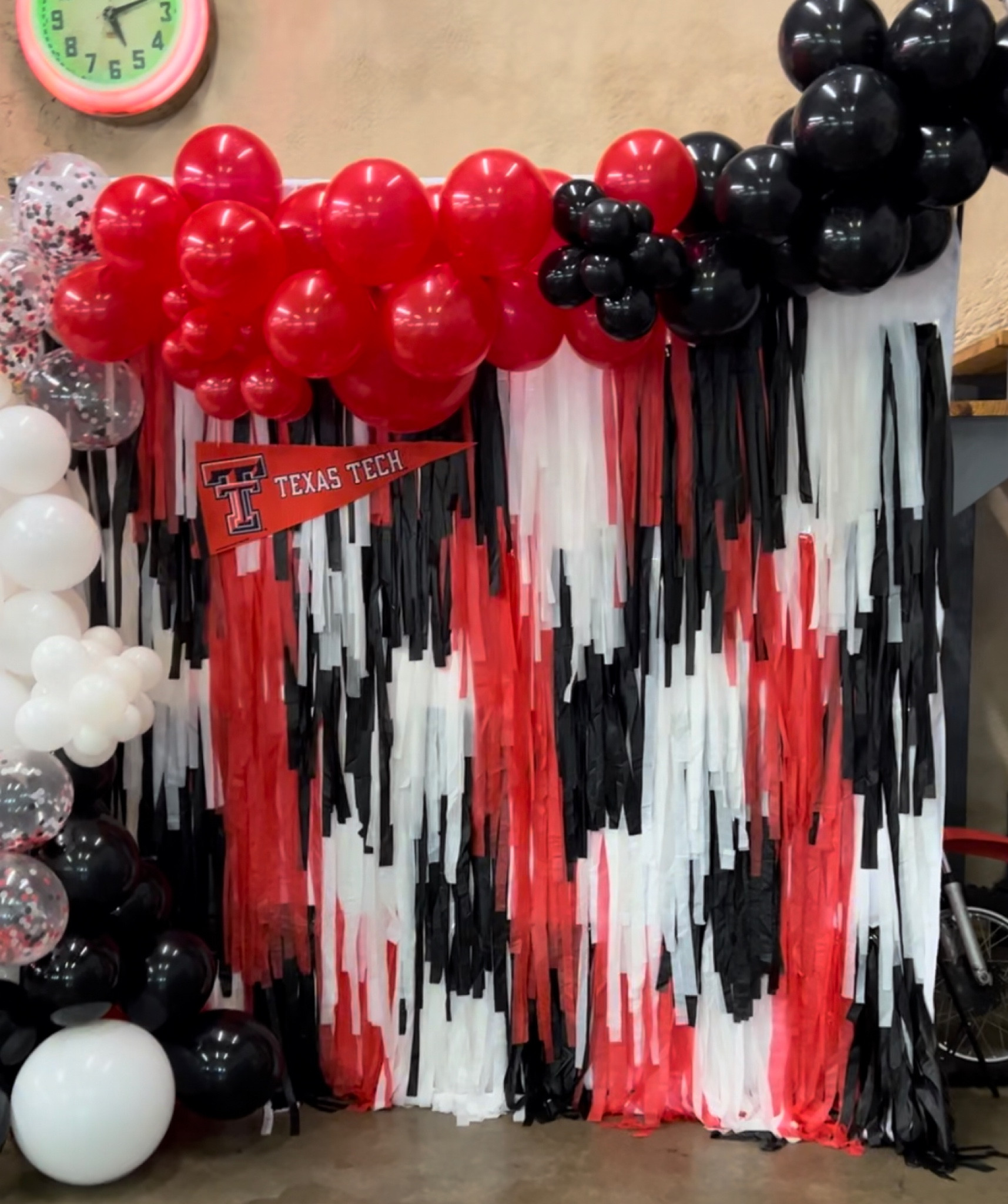 College Photo Backdrop! Graduation party backdrop. Find all the DIY Photo backdrop supplies you need!

#photobackdrop #balloonarch #balloons #photobackdrop #decor #gradparty #college #texastech #partyinspo #fringe #diy 

#LTKwedding #LTKSeasonal #LTKhome
