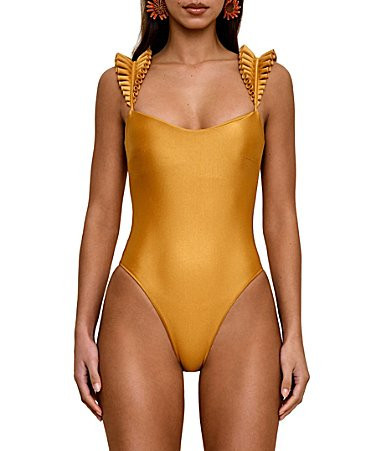 Andrea Iyamah Tisi Detachable Crossover Back Strap One Piece Swimsuit - XS | Dillard's