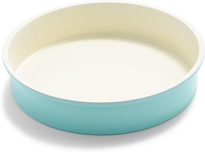 GreenLife Bakeware Healthy Ceramic Nonstick, 9" Round Cake Baking Pan, PFAS-Free, Turquoise | Amazon (US)