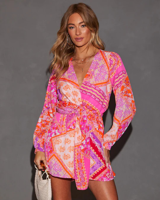 Florentine Printed Fitted Waist Romper | VICI