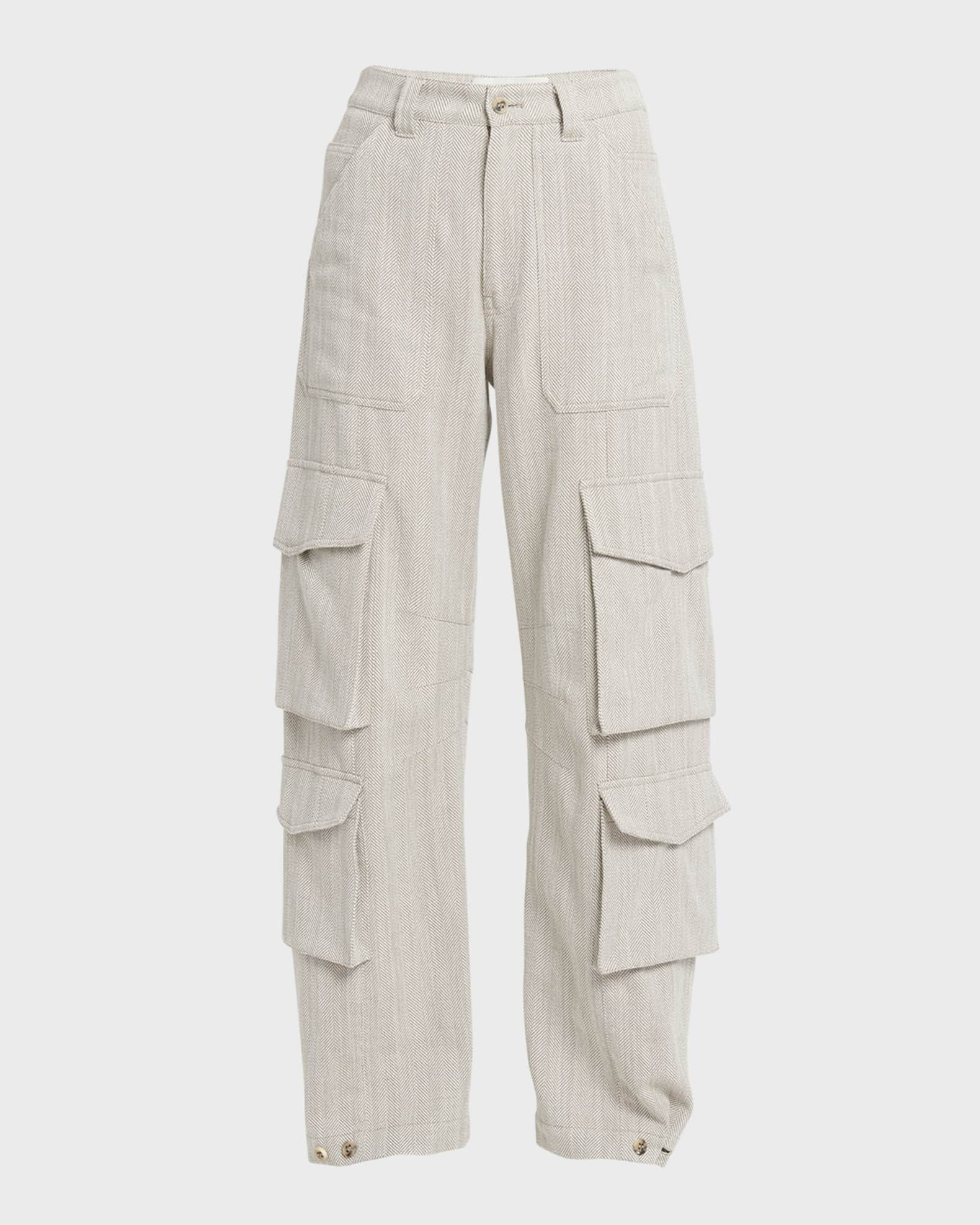 Journey Leesa Herringbone Cargo Pants | Neiman Marcus