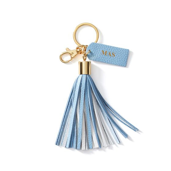 Multicolor Leather Tassel Keychain | Mark and Graham