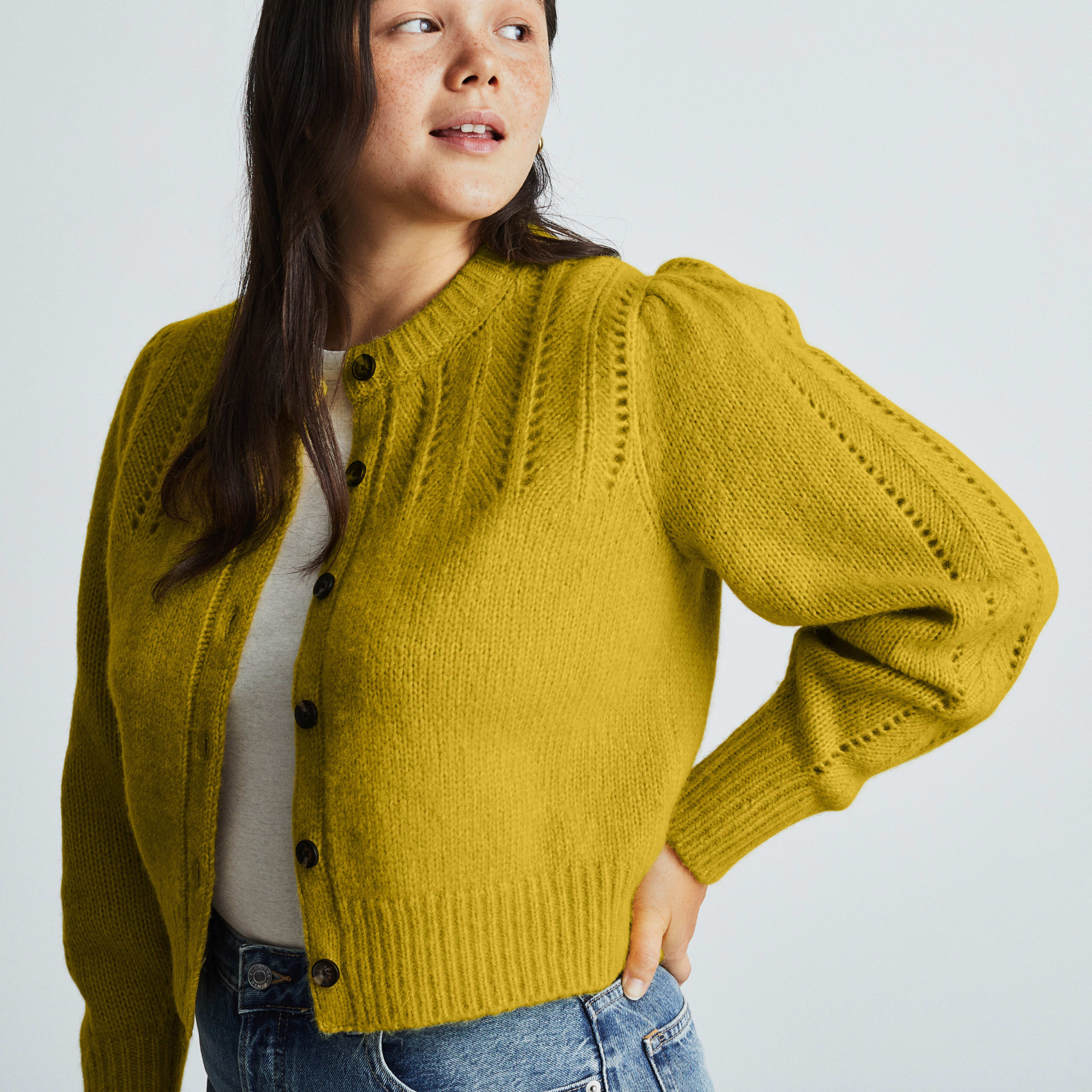 Women's Cloud Cardigan by Everlane in Dried Palm, Size XXS | Everlane