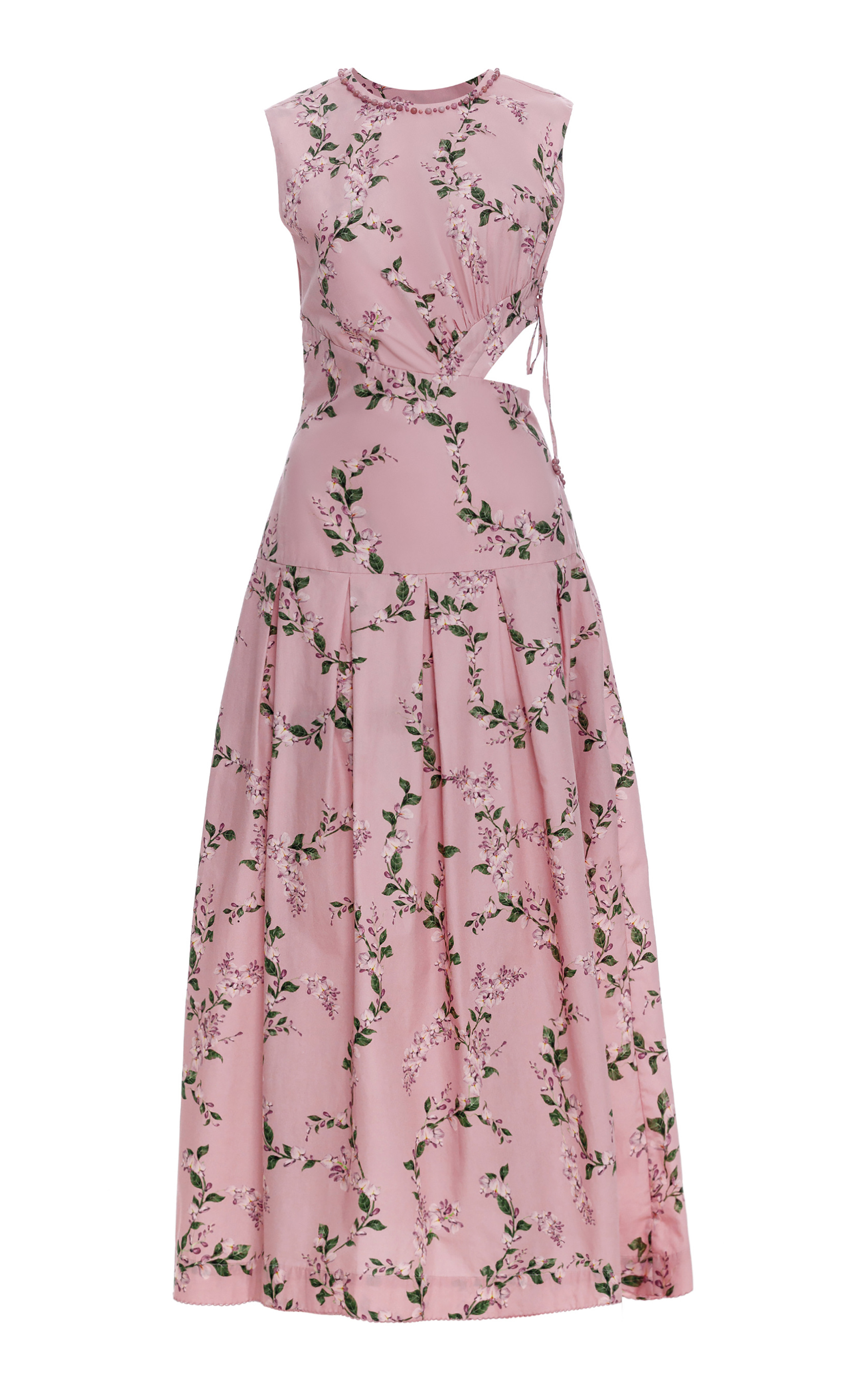 Otono Cutout Linen Midi Dress | Moda Operandi (Global)