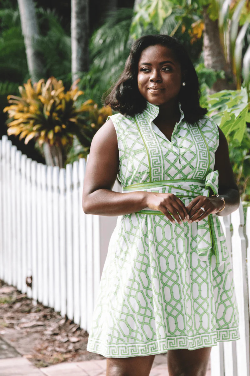 Sue Sartor Sleeveless Flounce™️ Mini | Key Lime Bamboo | SUE SARTOR