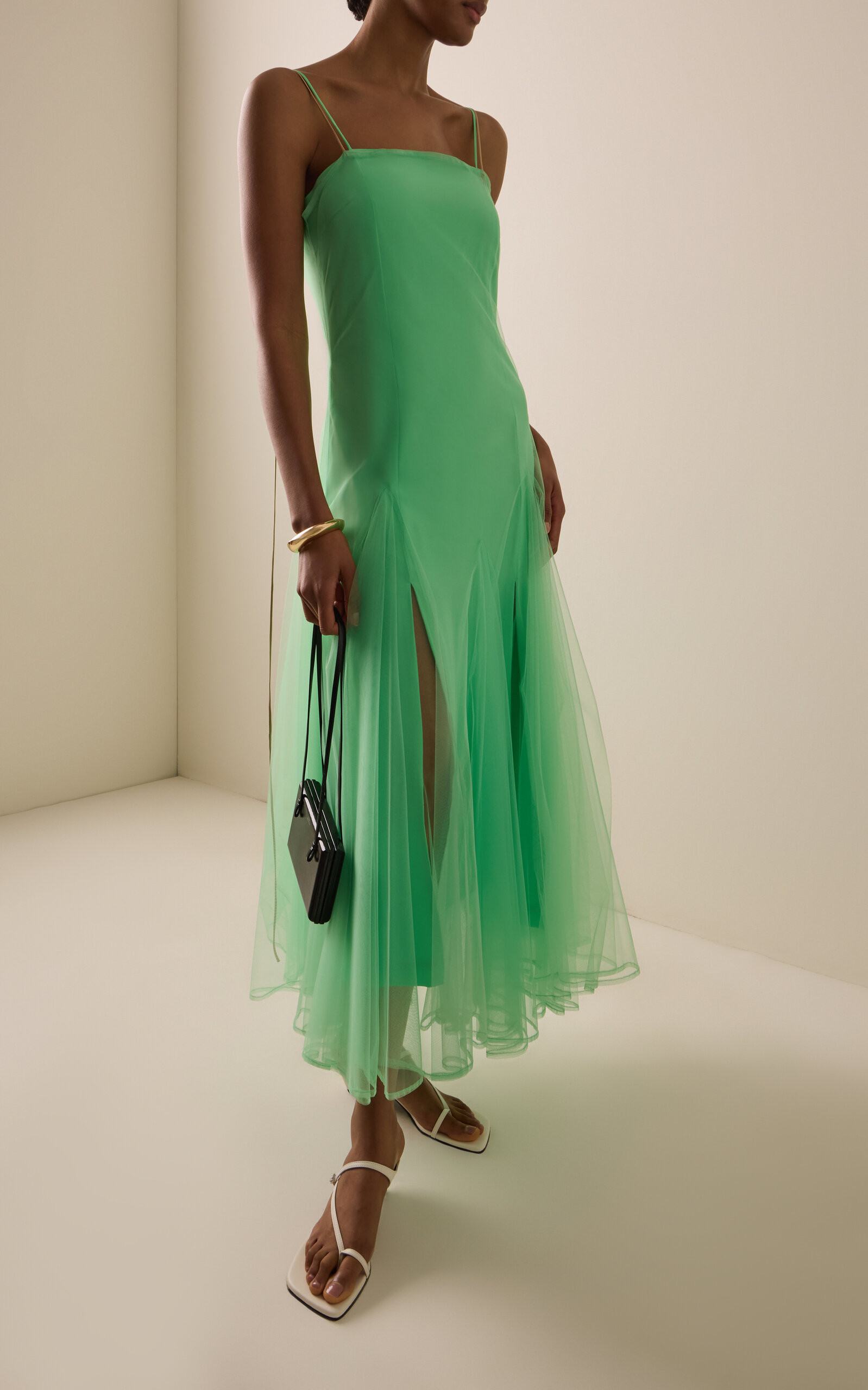Exclusive Camille Sheer Tulle Midi Dress | Moda Operandi (Global)