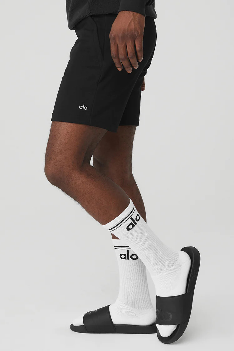 Unisex Throwback Sock - White/Black | Alo Yoga (US)