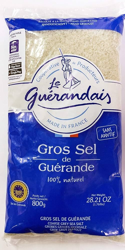 Amazon.com : Le Guerandais Coarse Sea Salt Gros Sel De Guerande, 28.21oz per bag (2 bags) : Groce... | Amazon (US)