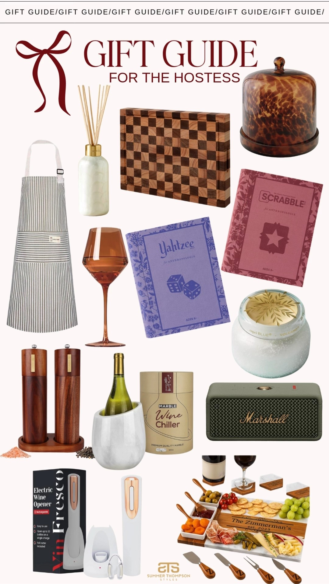 Gift guide for the hostess! 

Board games. Wine glasses. Apron. Bluetooth speaker. Wine chiller. Trending. Best sellers. Salt and pepper. Cutting board. Wine opener. Holiday. Christmas  

#LTKGiftGuide #LTKHoliday #LTKSeasonal