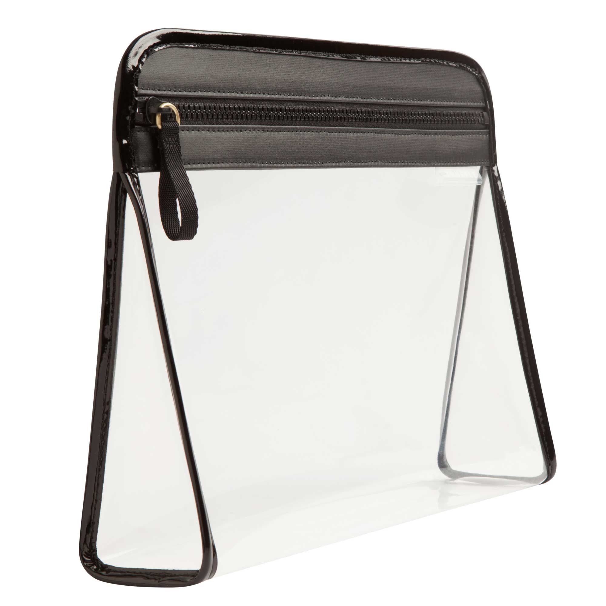 Clarity Pouch Large - Large Clear Travel Pouch | Truffle | TRUFFLE
