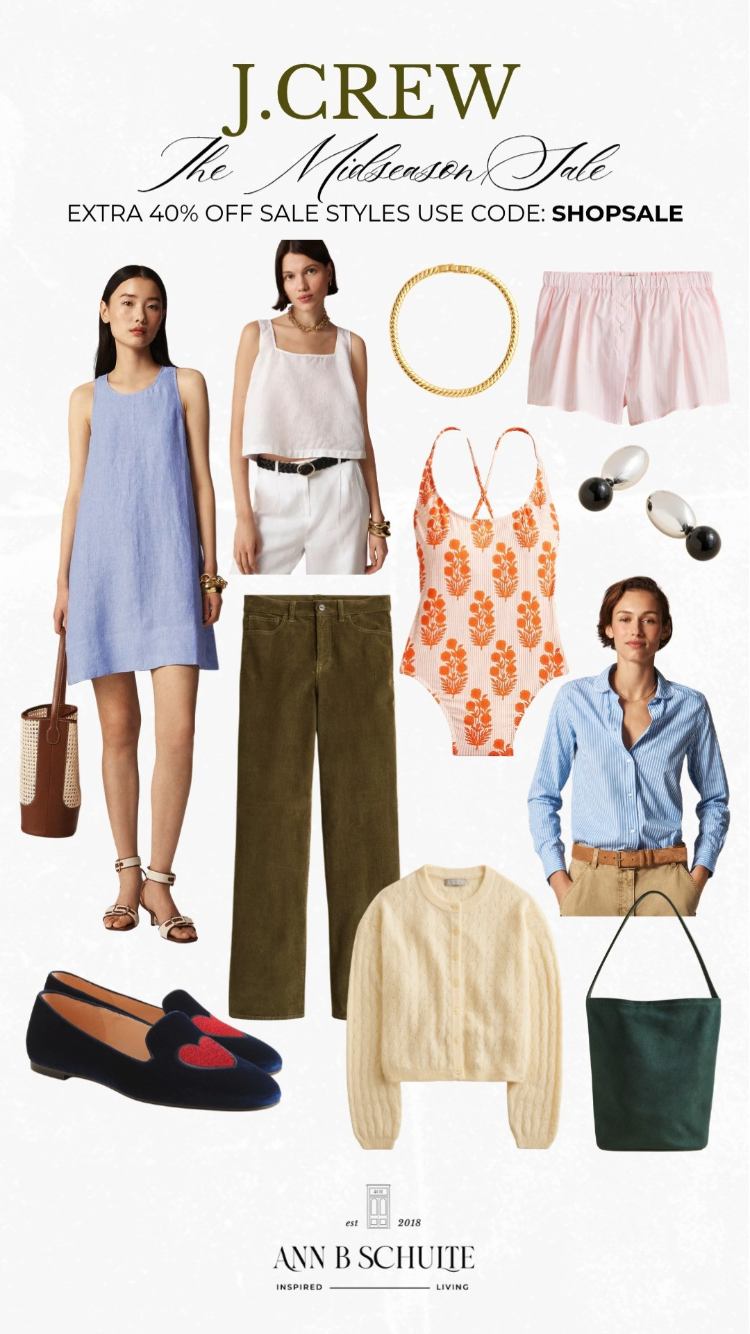 J.Crew midseason sale is extra 40% off sale styles with code SHOPSALE, turning closet refresh into a total breeze. Score the spring glow. 🌸🛍️✨
#JCrew #JCrewSale #MidseasonSale #Extra40Off #ShopSale #SpringSale #OOTDDeals #LTKSale #SaleStyles #WardrobeRefresh 

 #LTKootd #LTKSaleAlert