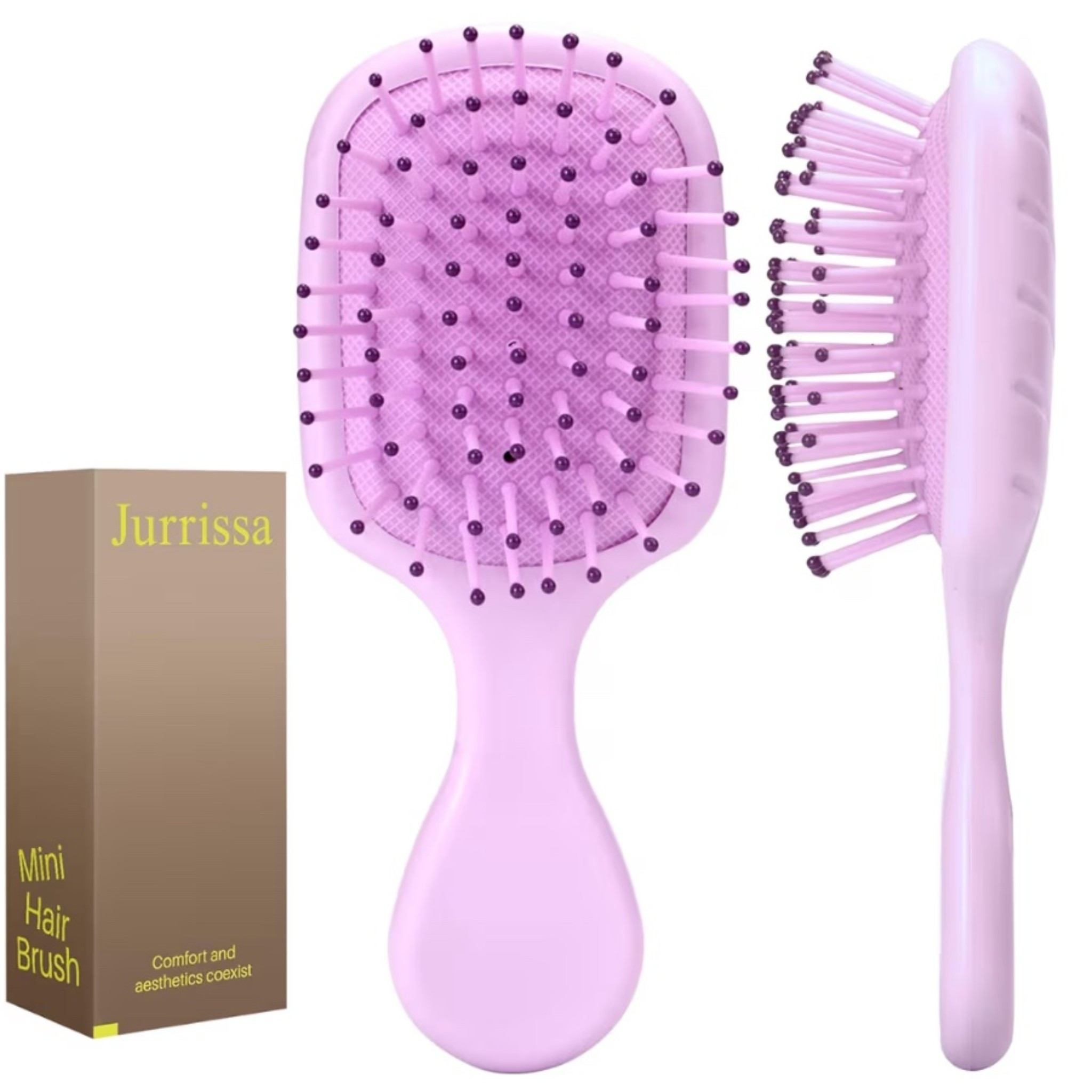 Mini Hair Bursh for Women and Girls, Protable Travel Size Hair Brush for Pockets Purses, Mini Detangler Brush for All Hair Types, Small Paddle Brush for Detangling(Purple)

#LTKdayinmylife #LTKSaleAlert #LTKselfcare