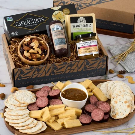 Gourmet Meat & Cheese Sampler | GourmetGiftBaskets.com