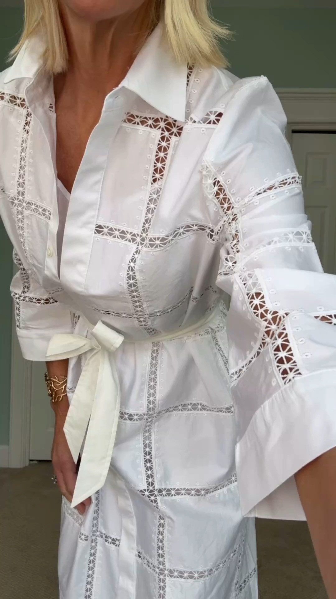 White Midi Shirt Dress Outfit for Summer Events 

 #LTKootd #LTKSeasonal #LTKOver40