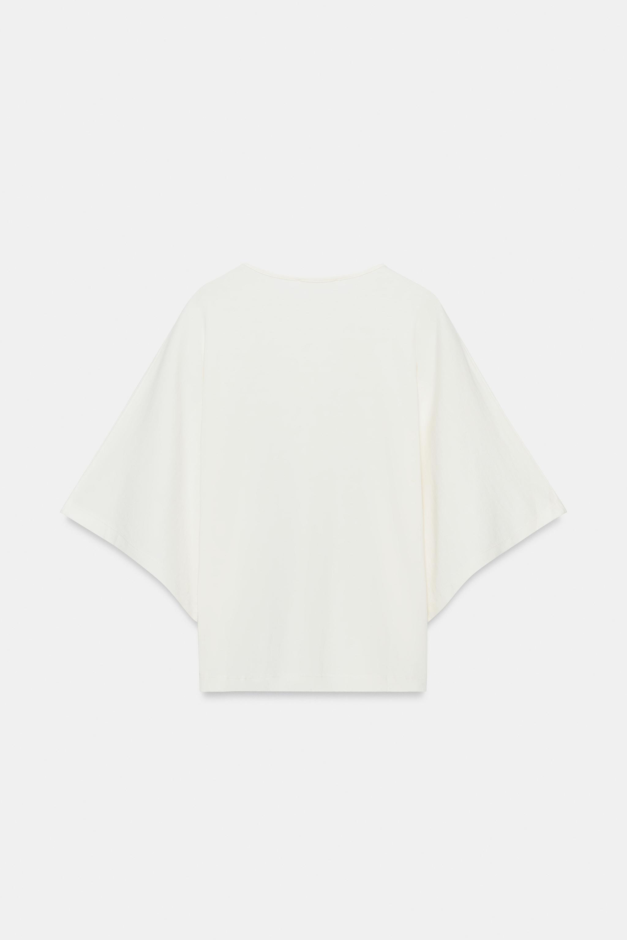 REGULAR FIT - HENLEY NECK - REGULAR LENGTH - ELBOW-LENGTH SLEEVEST-shirt made from cotton yarn. H... | Zara US