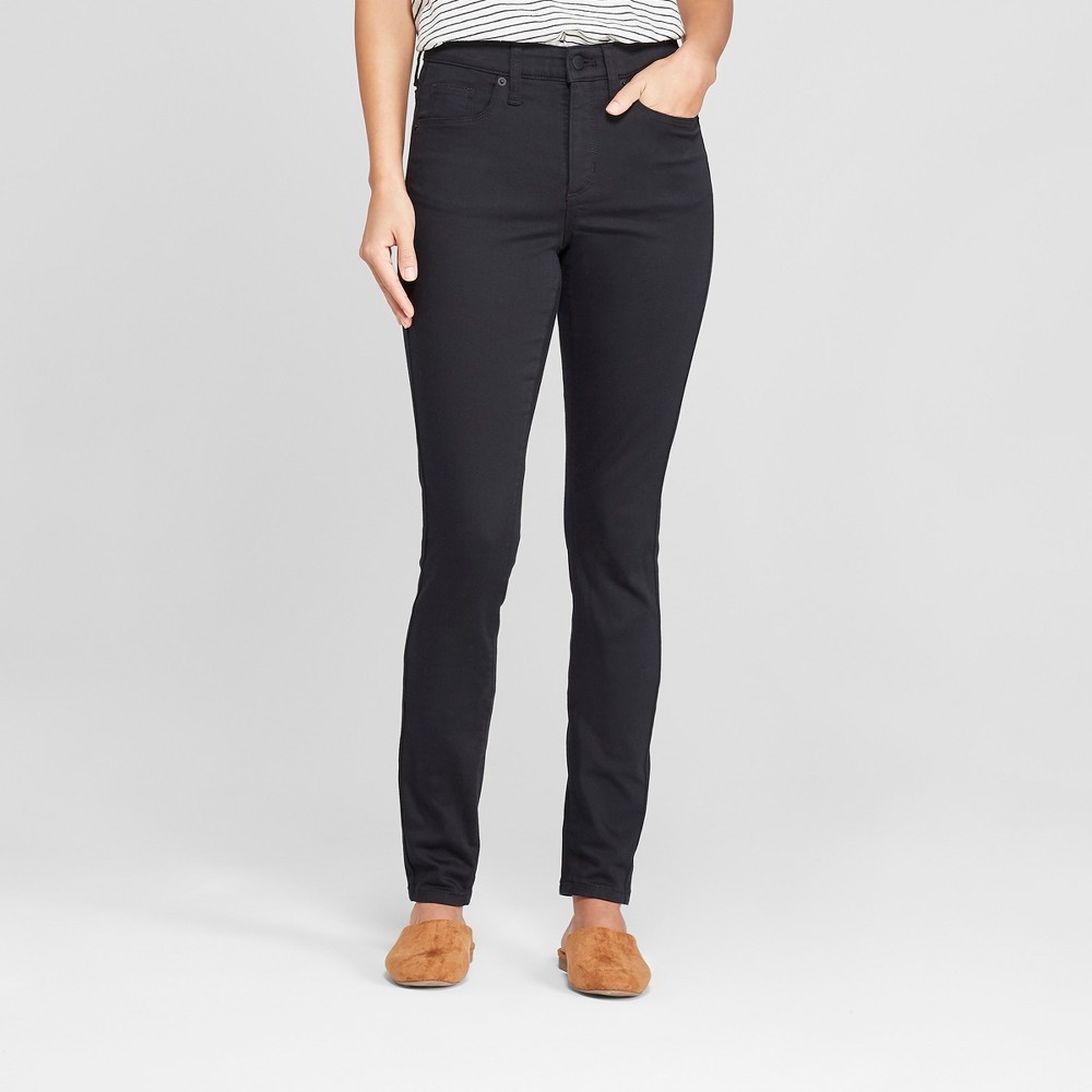 Women's High-Rise Skinny Jeans - Universal Thread Black Wash 2 Long | Target