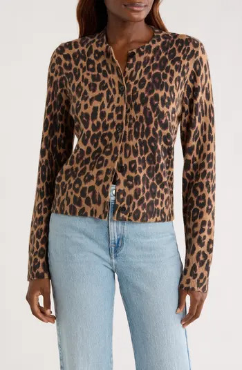 Rails Millie Leopard Print Cardigan | Nordstrom | Nordstrom