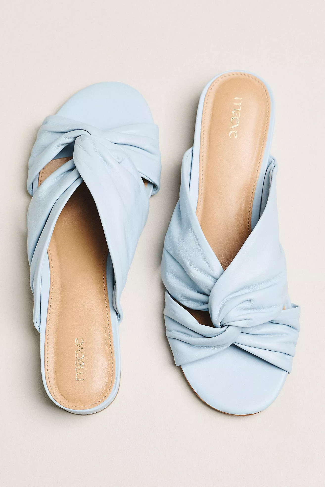 Maeve Twisted Slip-On Sandals | Anthropologie (US)