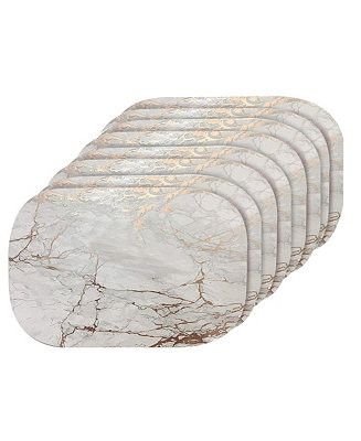 Dainty HomeMarble Cork Place Mats, Washable Placemats , 12" x 18" Set of 8, Heat Resistant Placem... | Macy's