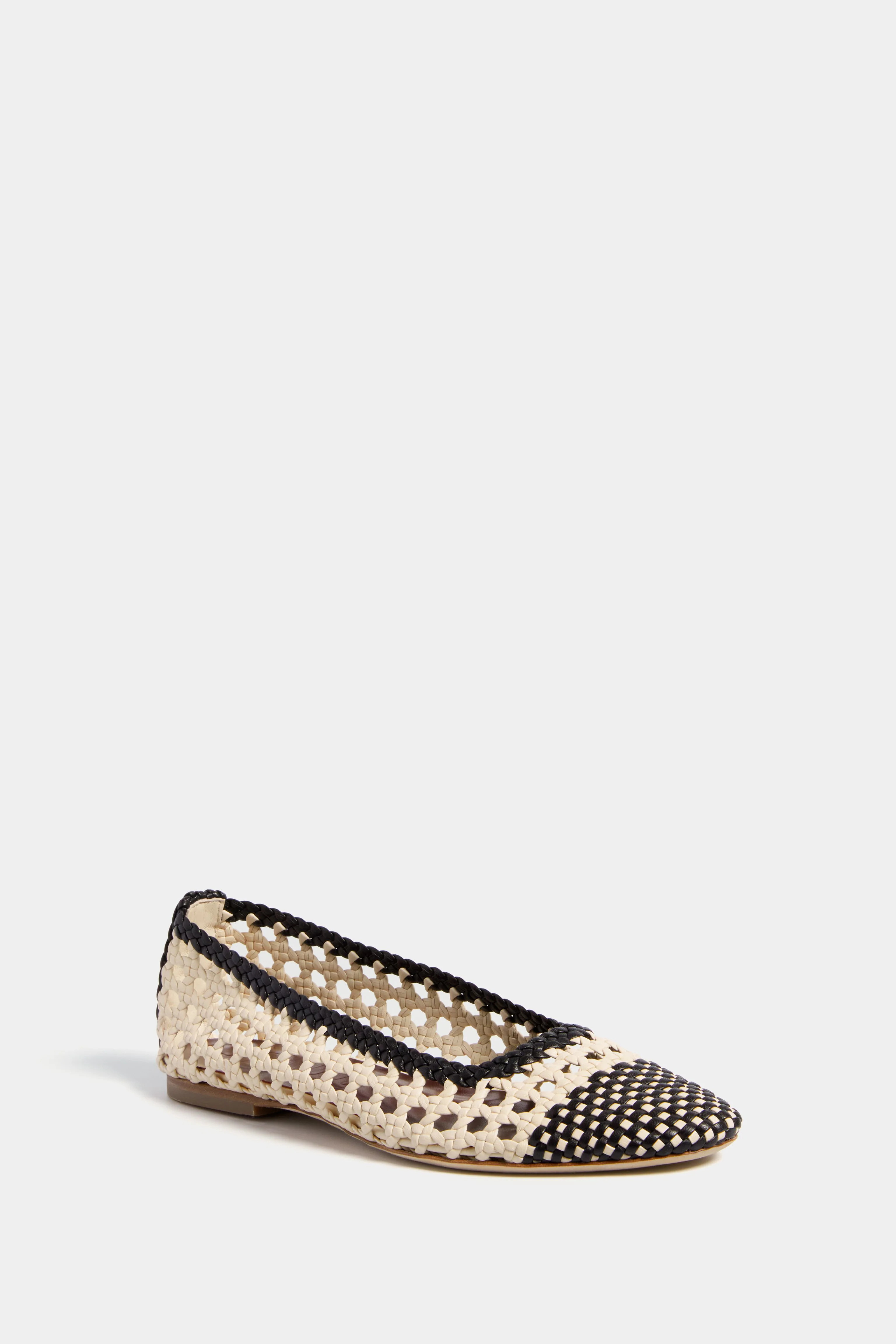 Cream and Black Nell Crochet Ballerina | Tuckernuck (US)