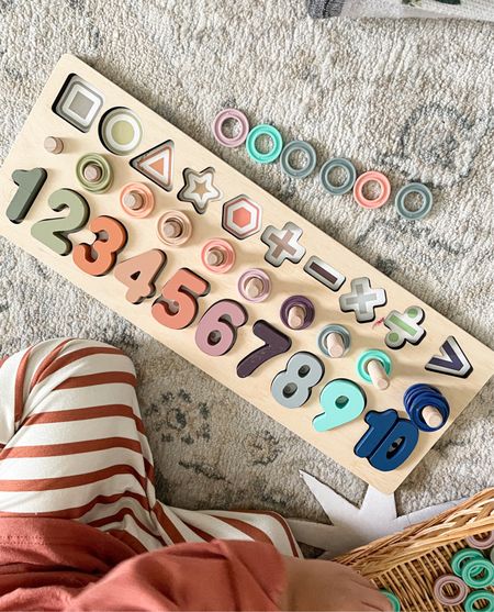 Cute Montessori inspired toddler puzzle! Comes in traditional rainbow color and these soft muted colors! 

Gifts, kids, Montessori, toddler, mom, toys, Littles, puzzles

#LTKHoliday #LTKbaby #LTKfamily