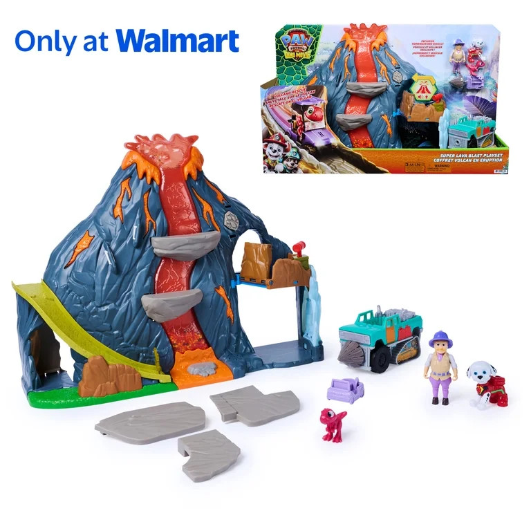 PAW Patrol: The Dino Movie Super Lava Blast Volcano Playset Ages 3+ (Walmart Exclusive) | Walmart (US)