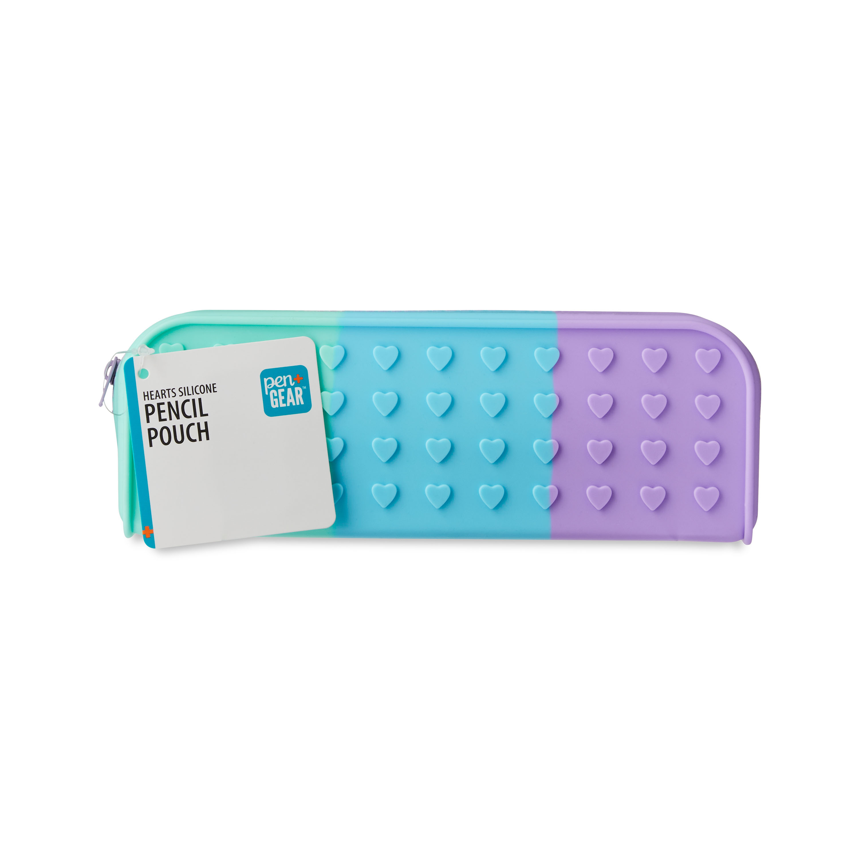 Pen+Gear Hearts Silicone Pencil Pouch, Multi-Color | Walmart (US)