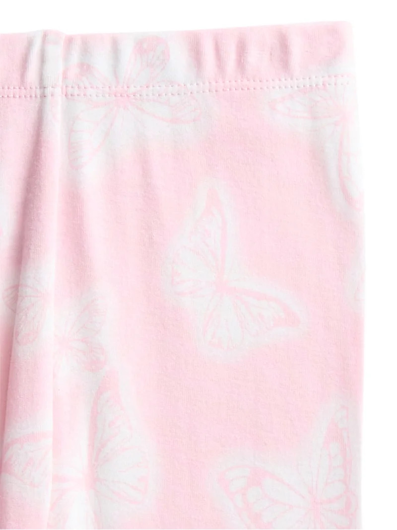 Wonder Nation Toddler Girls Short Sleeve Top, Pants and Shorts Pajama Sleep Set, 3-Piece, Sizes 1... | Walmart (US)