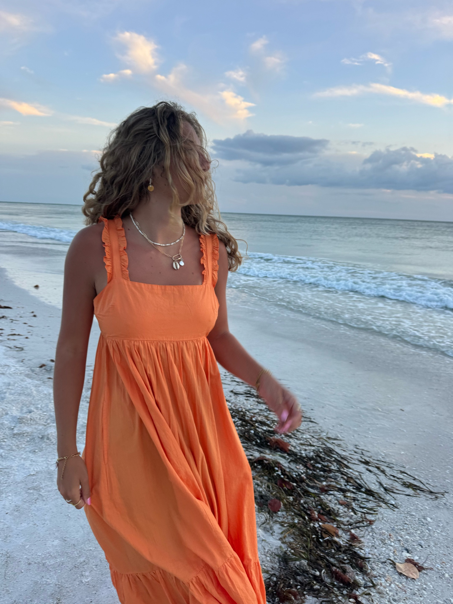 summer beachy vacation dress #summerdress #vacationdress #freepeopledress #freepeople
