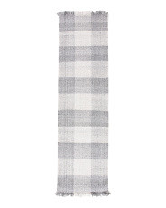 3x8 Layla Gingham Heavy Woven Flat Weave Runner | Marshalls