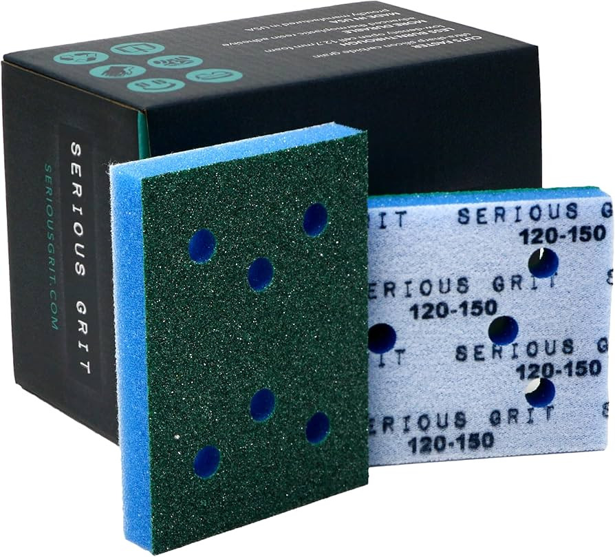 Serious Grit - 3" x 4" Foam Abrasive 120-150 Finish Sanding Pads - Fits Surfprep, Uneeda Ekasand,... | Amazon (US)