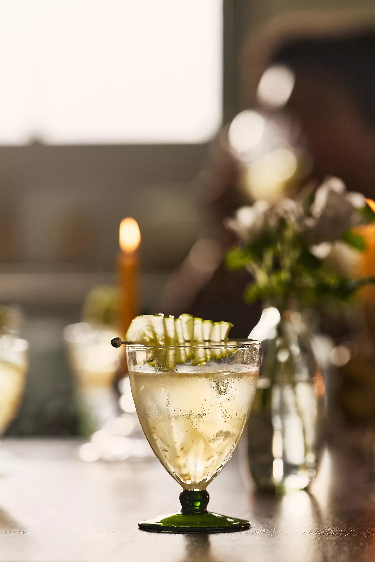 Rue Glass Goblets, Set of 4 | Anthropologie (US)