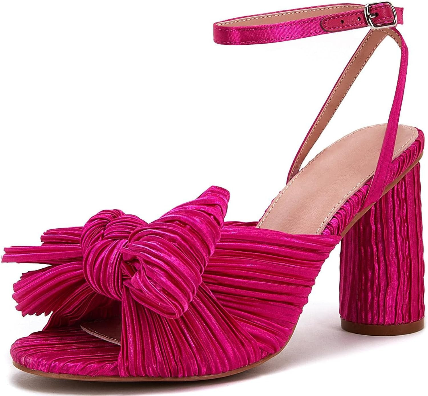 Womens Bow Knot Sandals Chunky Heels | Amazon (US)